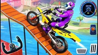 Bike Racing Tracks Simulator 3D - Motor Bike Motocross Impossible Driving - Android GamePlay #33