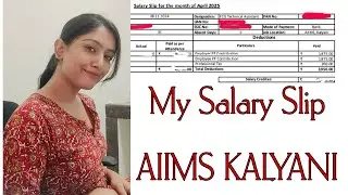 AIIMS KALYANI | My Salary Slip | ECG TECHNICAL Assistant | Paramedical #salary #medical