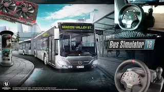 Bus Simulator 18/симулятор автобуса/logitech momo racing/rx580