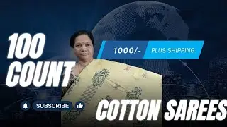 Latest 100 Count Cotton Sarees✨9441419502✨ #vijayawada #cottonsarees #trendingvideo #viralvideo