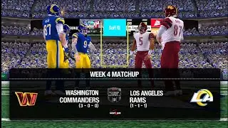 Madden 12 PSP Mod [2025-26 Rosters/Teams] Commanders Franchise Mode| Week 4 Vs. Rams
