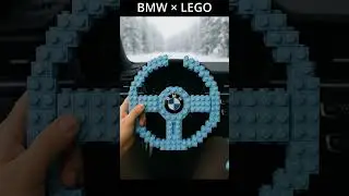 Light Blue LEGO BMW Steering Wheel &mdash; Will It Snap or Steer? (POV)