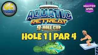 Мастер, QR-лунка 1 - пар 4, EAGLE - Aquatic Retreat, 9-луночный кубок, *Руководство по столкновению гольфистов*