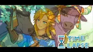 [Time Lapse | Procreate] BOTW Loop Animation Drawing Process