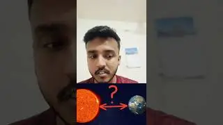 Visualizing the distance between the Sun and Earth  #physics #facts #space