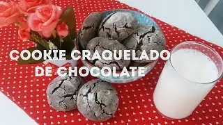 Cookie craquelado de chocolate
