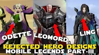 REJECTED MLBB HERO DESIGNS  | SURVEY CONCEPT ARTS VS FINAL DESIGN PART 3 | MLBB 2024
