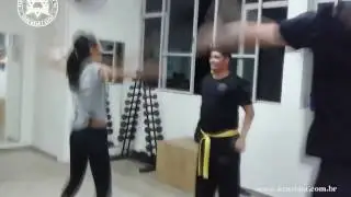Aula de Krav Mag&aacute; - Din&acirc;mica para melhorar a a coordena&ccedil;&atilde;o motora.