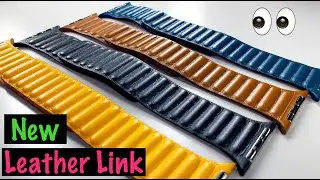 NEW Apple Watch Leather Link In-Depth Review | All-New Band Style/Type - Most Unique Watch Band?