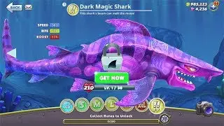 NEW DARK MAGIC SHARK UNLOCKED!!! (HUNGRY SHARK WORLD)