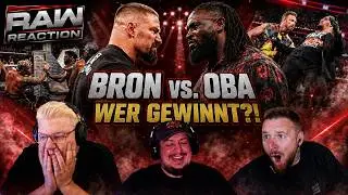 BRON vs. OBA!!🔥 WHO SHOULD WIN?! | WWE RAW Reaction