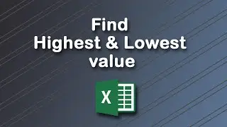 How to easily find highest and lowest value in Microsoft Excel