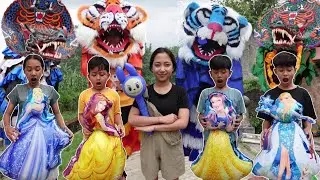 BALON FROZEN MELETUS VICHO DAN TEMAN2NYA BERUBAH JADI BARONGAN DEVIL DAN CAN MACAN
