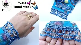 ماشاء االلہ خوبصورت قریشی ڈیزائن ❤️ Crochet Lace Border with Beads @fatimahandmade
