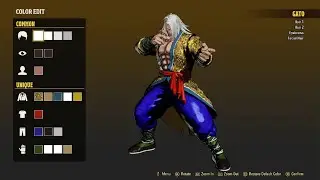 FATAL FURY: City of the Wolves - Color Edit Mode Formula - Shun Di (VF4) for Gato