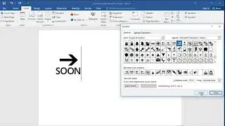 How to type Soon With Rightwards Arrow Above in Word