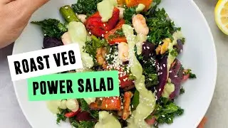 Roast Veg Power Salad | SO VEGAN