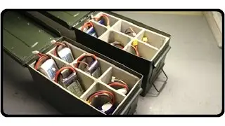 Ammo Box insulated with cement board for lipo transportation.