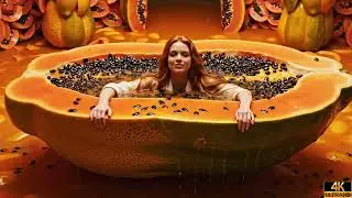 What Happens When You Jump Into a Fruit Bath? 🍓🍊 | Ultimate ASMR Relaxation#asmr #asmrvideo #aiasmr