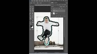 Photoshop text path stroke around the image | Vamsi Dande