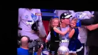 Dallas Maverick Dirk Nowitski not celebrating