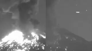 Mysterious UFO with Fast-moving Lights over Volcano Popocat&eacute;petl in Mexico (2020) - FindingUFO