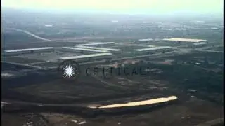 Aerial view of (USARV) United States Army Republic of Vietnam Headquarters Comple...HD Stock Footage