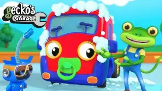 Car Wash Capers With Baby Truck | Gecko's Garage | Trucks For Children | Baby Truck Videos