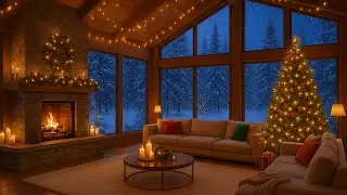Christmas Jazz Ambience 🎷 Soft Holiday Lounge for Relax, Study & Dinner