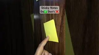Sticky Notes Tips Do✅ / Don&rsquo;t ❌ mistakes Easy Life Hacks Home #educationhacks #stickynotes
