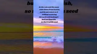 Isaiah 55:10-11#inspiration #bible #Jesus#motivation #subscribe #shorts