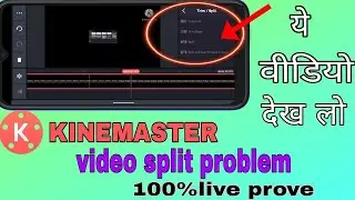 Kinemaster Se Video Cut And Split problem||Kinemaster  se video Trim problem solve