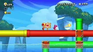 New Super Mario Bros U Deluxe - Nintendo Switch - unlock Secret level Acorn Plains and star coins