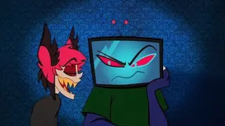 A LITTLE PUSH - FT. VOX + ALASTOR (Hazbin Hotel Comic Dub)