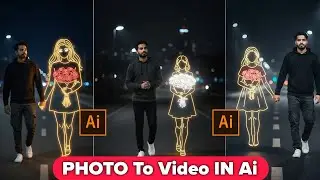 Walking on Road Viral Boy and Girl AI Video Editing | How to make such a video from AI?