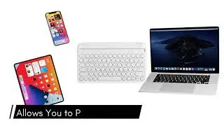 Rechargeable iPad Bluetooth Compact Keyboard Quick Switch 3 Devices (BTTABKEYBAT)