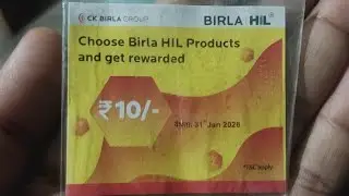 Birla HIL product Reward || How to redeem Birla Hil Coupon. 