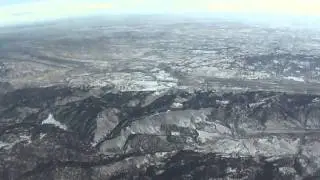 Seattle-to-Denver flight takes off pre-dawn on 16L & descent over Rockies to land on 16R 2011-01-02