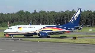 4K| West Atlantic UK Boeing 737-86N(BCF) G-NPTA At Turku Airport