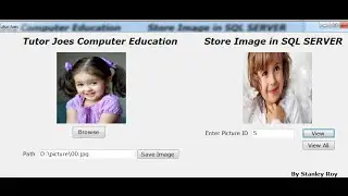 Store Image in SqlServer or MDF file in C# Net Windows Application By Retrieve image Part-3
