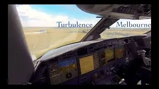 Rockin' and Rollin' bumpy approach | Landing Melbourne | Pilot's-Eye View