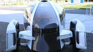 The concept car built with synthetic resin