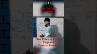 All about input tax credit in Marathi class 10 maths algebra chapter 4 Financial Planning #maths