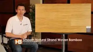 Smooth Natural Strand Woven Bamboo Wood Flooring