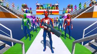 GTA 5 Epic Ragdolls | Spiderman and Super Heroes Jumps/fails (Euphoria Physics) Episode 108