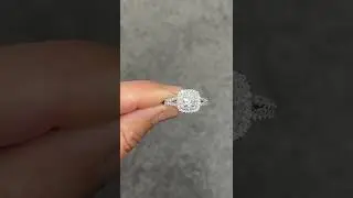 What do you think about this gorgeous double halo round engagement ring?