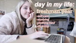 productive monday in my life: college work, VS PINK haul & cleaning