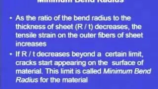Mod-1 Lec-8 Sheet Metal Operations - 2
