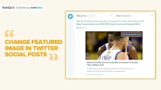 How to change featured image in Twitter social posts