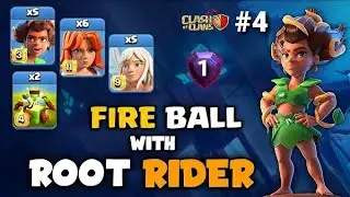 🔥+320 | FIREBALL ROOT RIDER VALKYRIE | EASIEST TH16 Attack Strategy | Attack #4